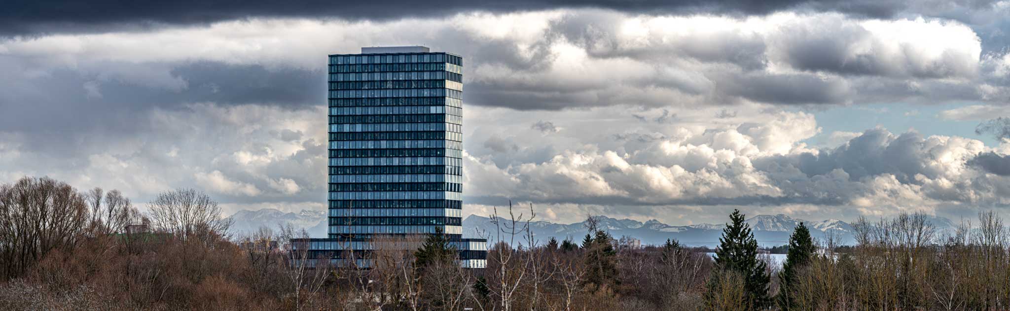17.2.2022 - Sturmtief Ylenia; Blick aus dem Fenster
