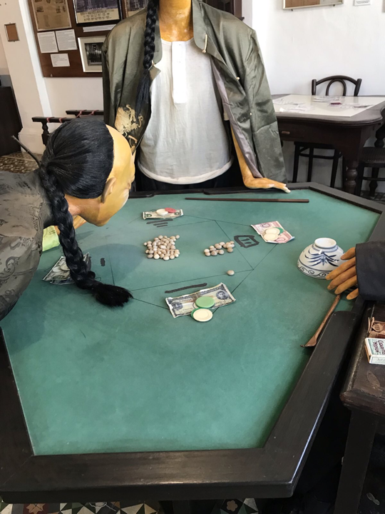 Spieltisch im Tin Miners Club